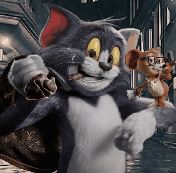 Tom and Jerry render used to demonstrate 3D Layering and 3D Conversion techniques.